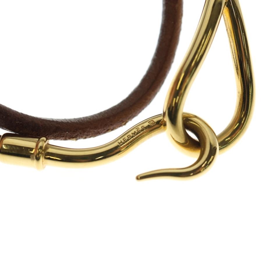 HERMES（エルメス） ジャンボ レザー チョーカー ネックレス 2連