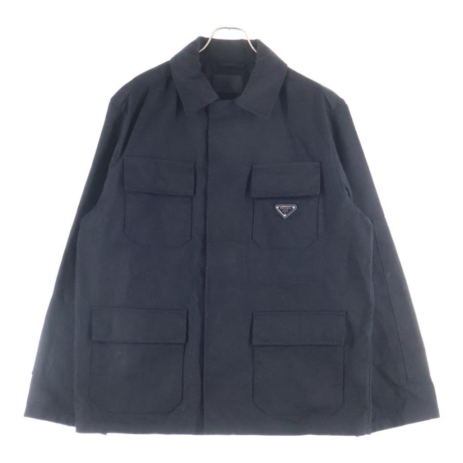 PRADA（プラダ） 25SS Triangle Logo Black Cotton Jacket SGC830