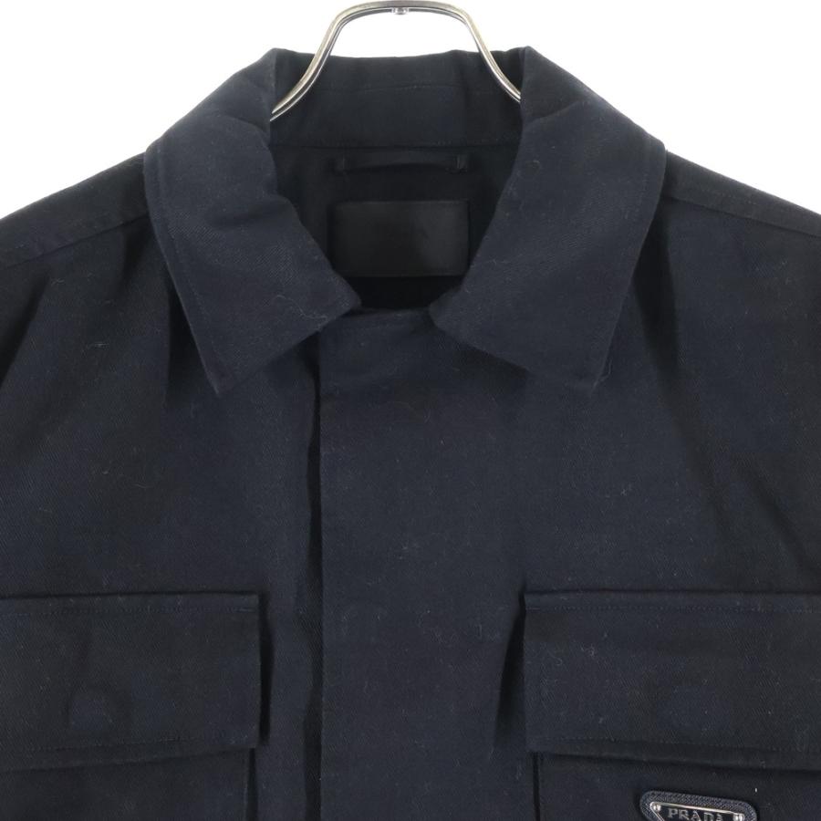 PRADA（プラダ） 25SS Triangle Logo Black Cotton Jacket SGC830