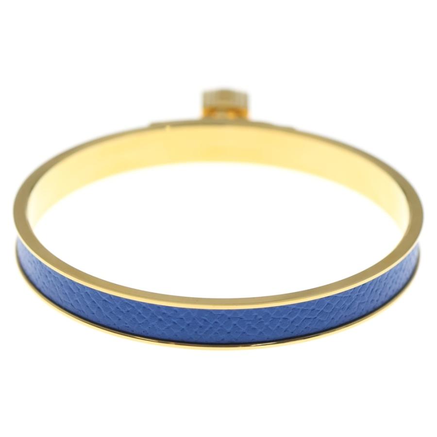 HERMES（エルメス） ケリーバングル ブルー GP ブレスレット ゴールド