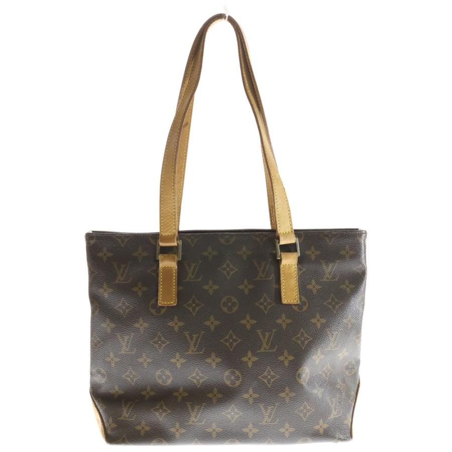 LOUIS VUITTON ルイヴィトン モノグラム カバ・ピアノ トートバッグ ハンドバッグ ブラウン レザー×PVC M51148 ゴールド金具_1