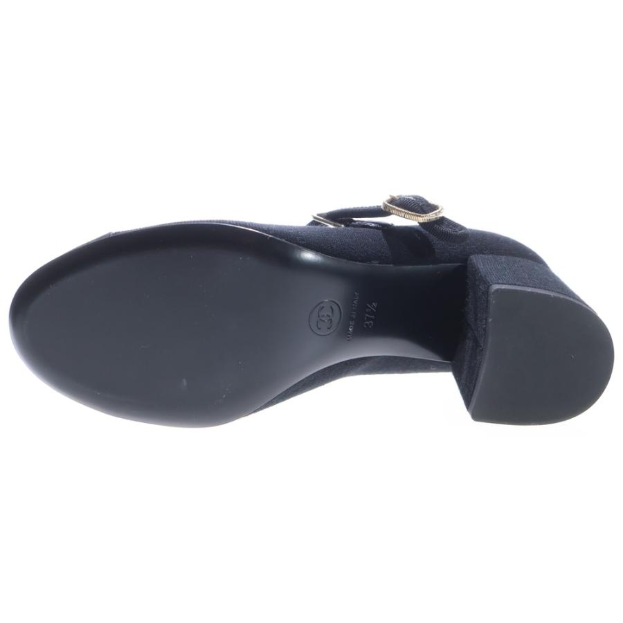 CHANEL（シャネル） パンプス メリージェーン ブラック キャンバス