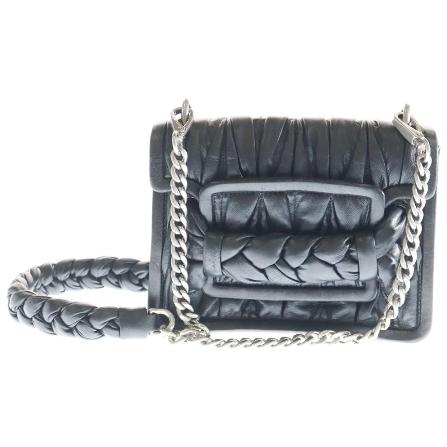 miumiu ミュウミュウ マテラッセ ツイスト チェーンショルダーバッグ