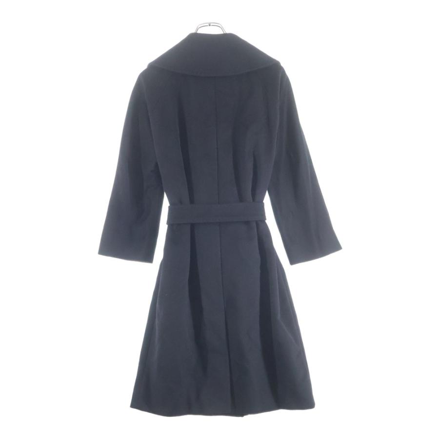 高級ウール　マックスマーラ　チェスターコート　WEEKEND　ブラック　マキシ Weekend Max Mara ウィークエンド マックスマーラ ウール チェスター