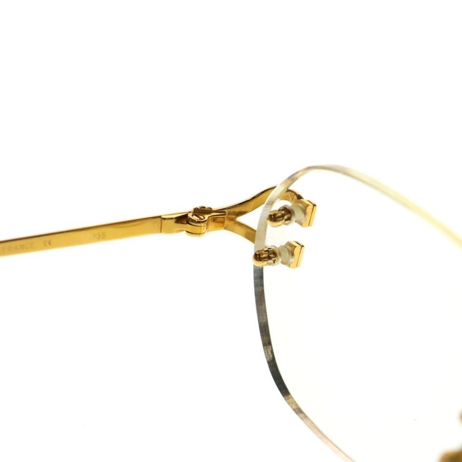 Cartier（カルティエ） リムレス 眼鏡 ゴールド GP : BRING Yahoo