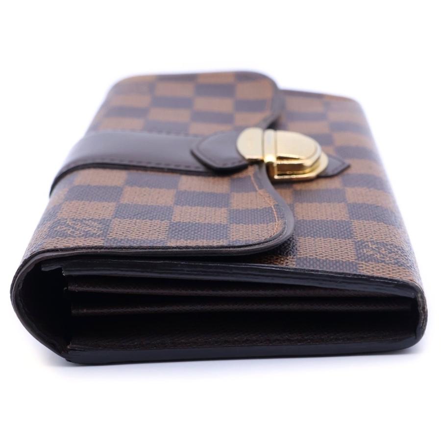LOUIS VUITTON(ルイヴィトン) ポルトフォイユシスティナ ルイヴィトン ダミエ ポルトフォイユシスティナ 長財布 茶色 正規品