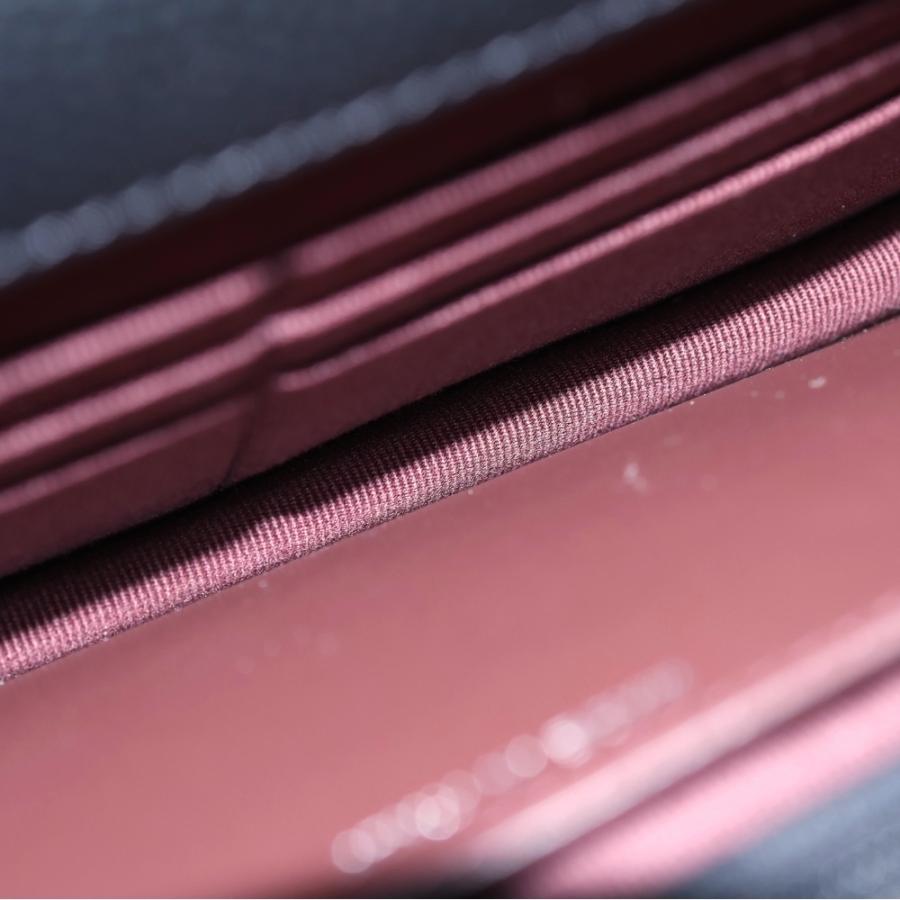 CHANEL シャネル マトラッセ チェーンウォレット ショルダーバッグ ブラック キャビアスキン シルバー金具 プレートタイプ AP0250