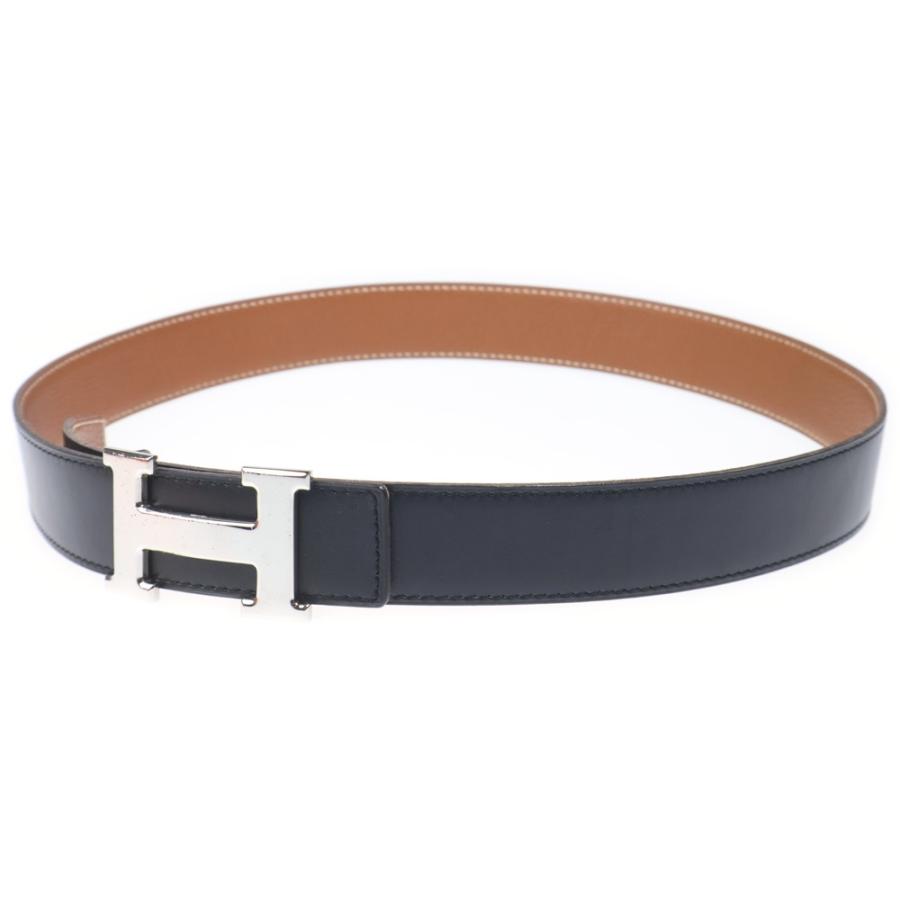 HERMES（エルメス） コンスタンスベルト ブラック レザー シルバー
