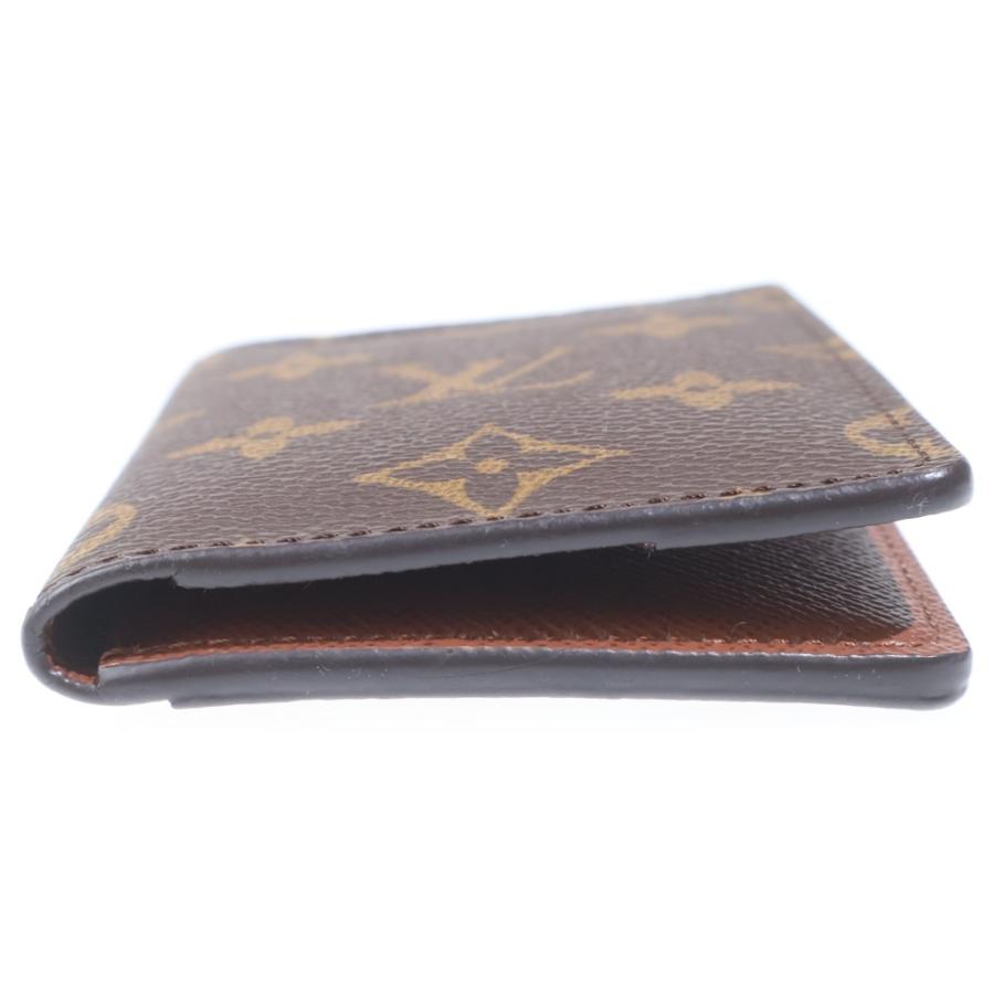 LOUIS VUITTON ルイヴィトン モノグラム ポケット オーガナイザー カードケース ブラウン PVCレザー M60502_4