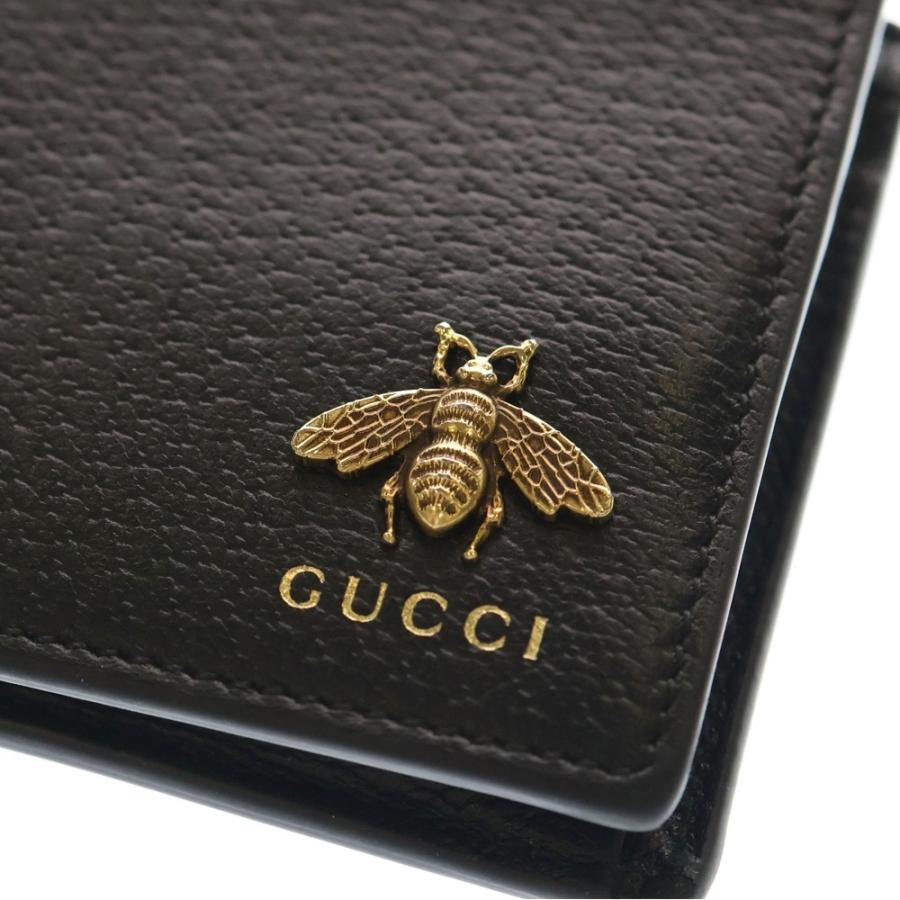 GUCCI（グッチ） アニマリエ メタル ビー 二つ折り財布 コンパクト