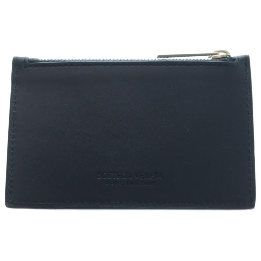 【美品】ボッテガヴェネタ ケース 小銭入れ ネイビー イントレチャート BOTTEGA VENETA（ボッテガ・ヴェネタ） イントレチャート フラグメント