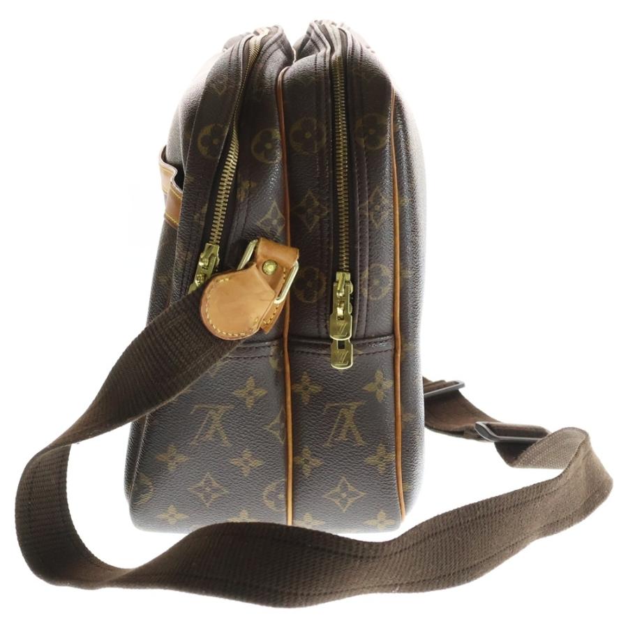 LOUIS VUITTON ルイヴィトン リポーターGM モノグラム PVC レザー ショルダーバッグ ゴールド金具 ブラウン M45252 LOUIS VUITTON（ルイ・ヴィトン） リポーターGM モノグラム PVC レザー