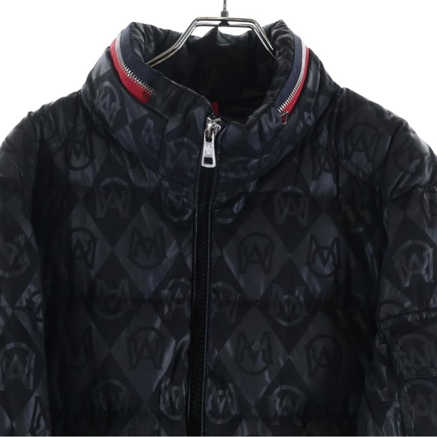 MONCLER モンクレール 23AW BOURNE GIUBBOTO 総柄 ナイロン ダウンジャケット ブラック I20911A00023の画像