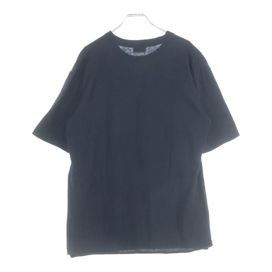 SAINT LAURENT PARIS サンローランパリ ヴィンテージ加工 フロントプリント 半袖Tシャツ ブラック 660735 660735 SAINT LAURENT PARIS サンローランパリ ヴィンテージ加工 フロント