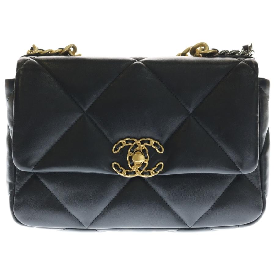 CHANEL シャネル シャネル19 ディズヌフ マトラッセ ショルダーバッグ ブラック AS1161 CHANEL（シャネル） シャネル19 ディズヌフ マトラッセ ショルダー