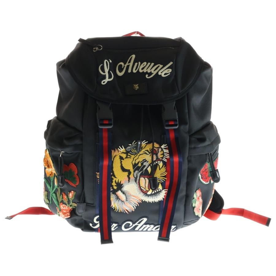 GUCCI（グッチ） シェリーライン エンブロイダリー タイガー バック 