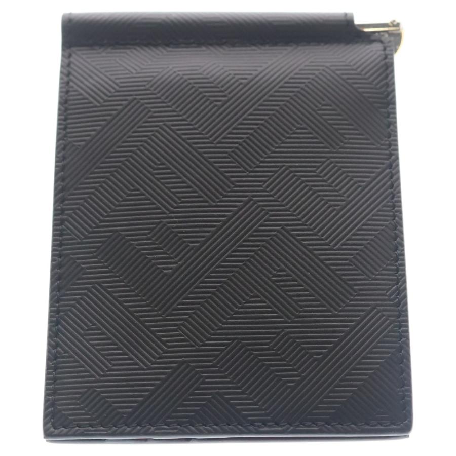 FENDI　フェンディ　マネークリップ　シャドー　ズッカ　ブラック　レザー FENDI（フェンディ） シャドー マネークリップ 財布 カードケース