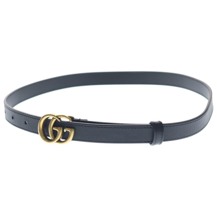 GUCCI グッチ GGマーモント レザー ベルト レザー 409417 ゴールド金具 GUCCI（グッチ） GGマーモント レザー ベルト レザー 409417 ゴールド