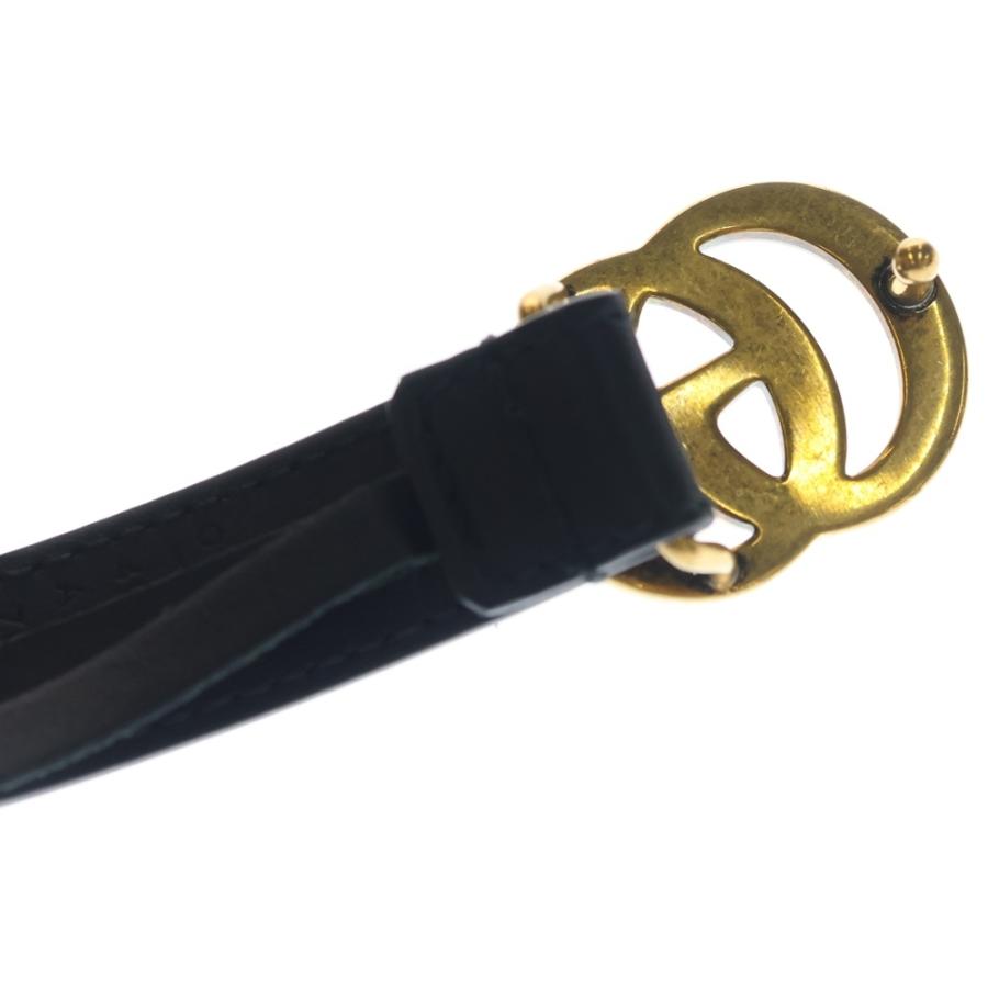 GUCCI グッチ GGマーモント レザー ベルト レザー 409417 ゴールド金具 GUCCI（グッチ） GGマーモント レザー ベルト レザー 409417 ゴールド