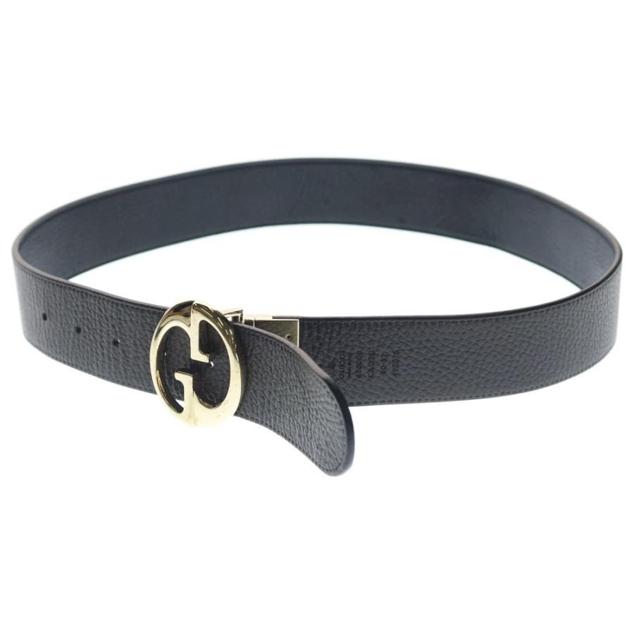 GUCCI（グッチ） ベルト レザー ブラック 80・32 450000 ゴールド金具