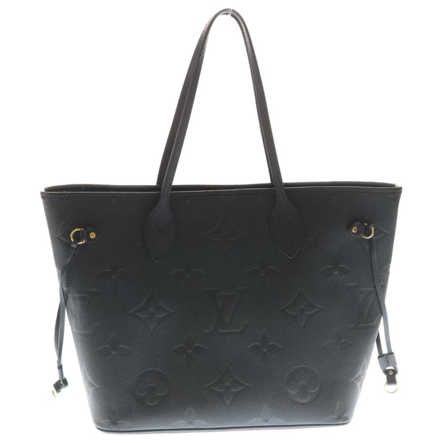 【LOUIS VUITTON/ルイ・ヴィトン】 ネヴァーフルMM モノグラムアンプラント M45685 トートバッグ レザー ノワール/ブラック/ゴールド金具/内部ネイビー レディース【中古】【真子質店】【BL】【TDTx】 LOUIS VUITTON/ルイ・ヴィトン】 ネヴァーフルMM モノグラムアン