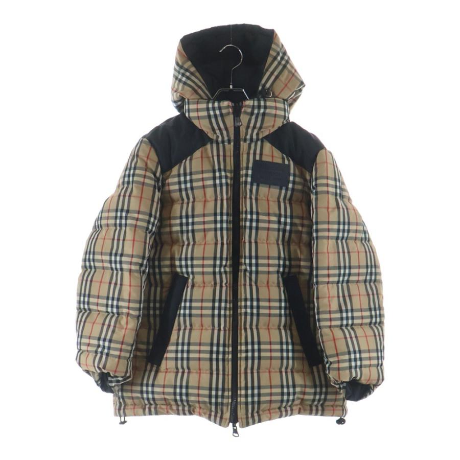 バーバリー　2wayダウンジャケット　ノバチェック　リバーシブル　ブラウン BURBERRY（バーバリー） ノヴァチェック リバーシブルダウンジャケット