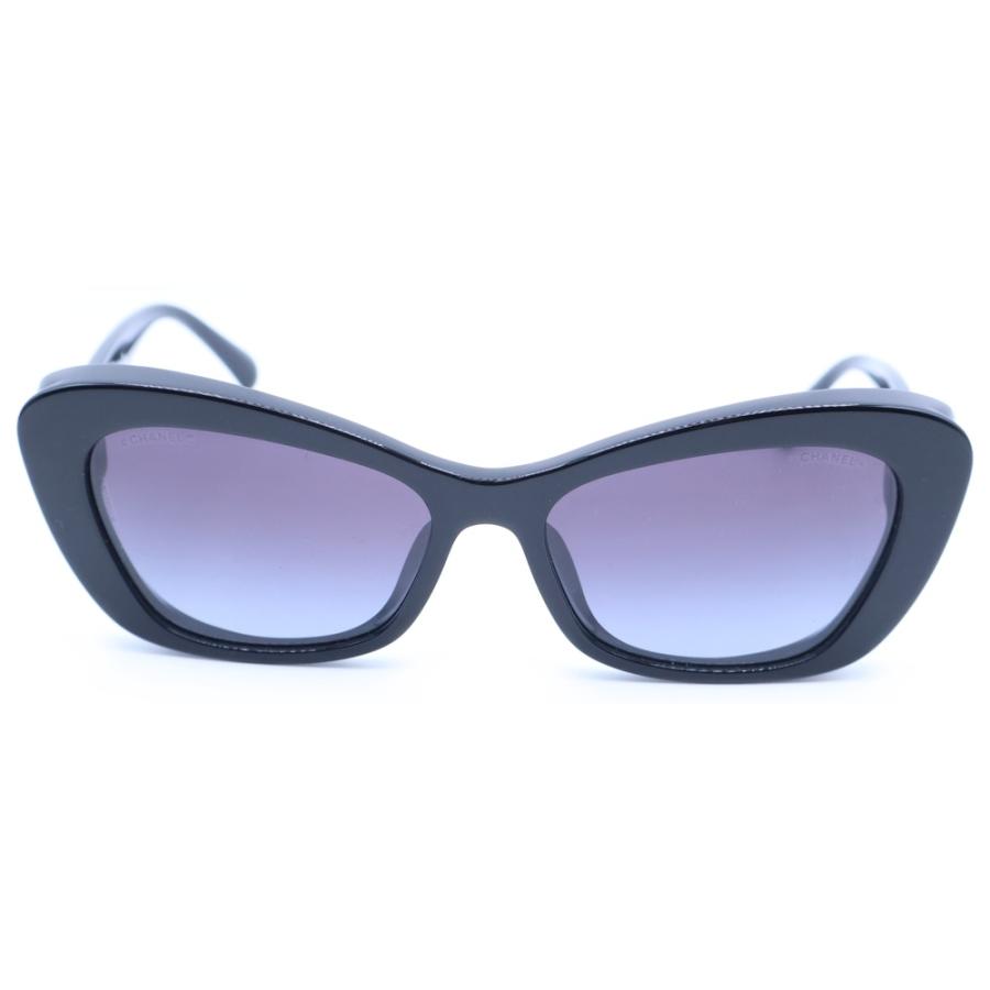CHANEL シャネル ココマーク フェイクパールライン キャッツアイフレーム サングラス メガネ 眼鏡 アイウェア ブラック 5481-H-A CHANEL（シャネル） ココマーク フェイクパールライン キャッツアイ
