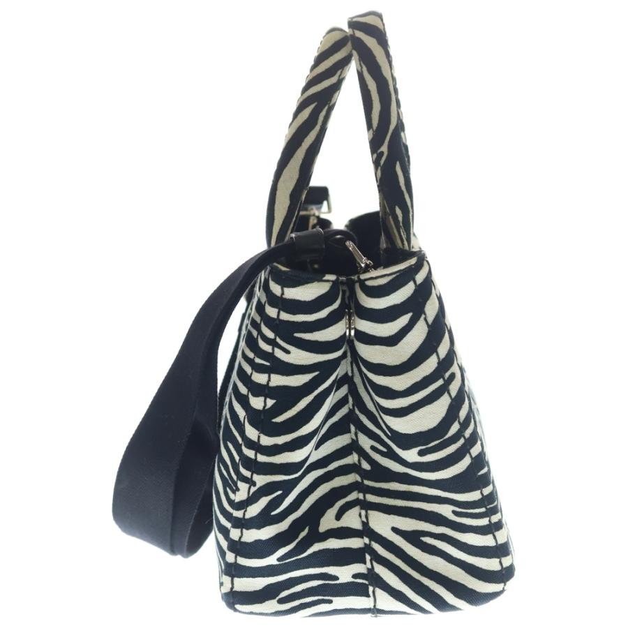 PRADA（プラダ） カナパ 2WAYハンドバッグ ゼブラ ショルダーバッグ