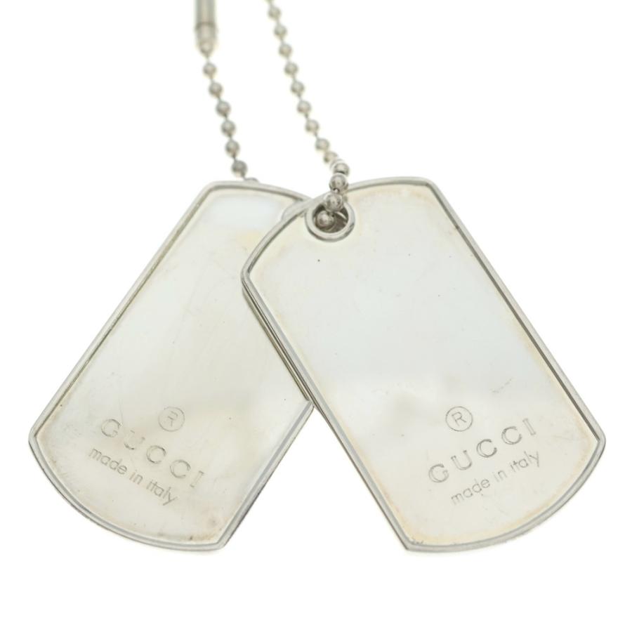GUCCI（グッチ） ダブルドッグタグ チェーンペンダントネックレス