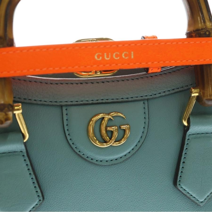 GUCCI（グッチ） GGダイアナ スモール レザー×バンブー 2WAY