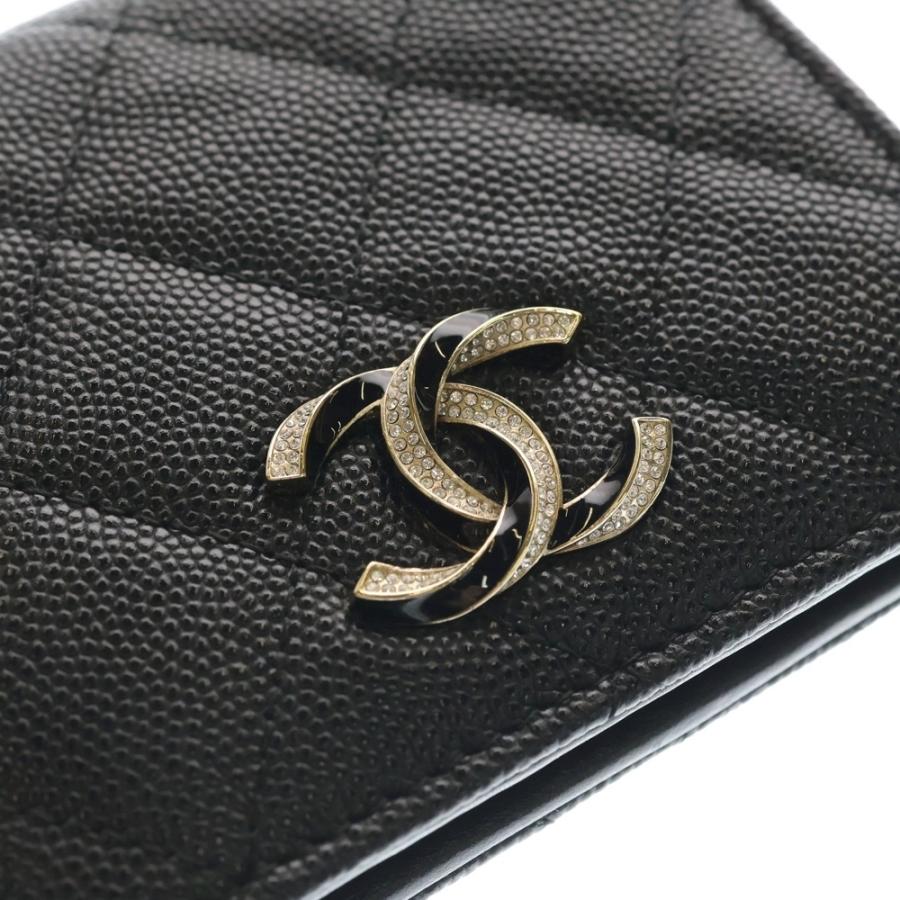 CHANEL（シャネル） マトラッセ 二つ折り財布 カードケース コンパクト