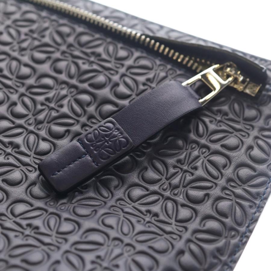 LOEWE（ロエベ） リピート アナグラム Tポーチ レザークラッチバッグ
