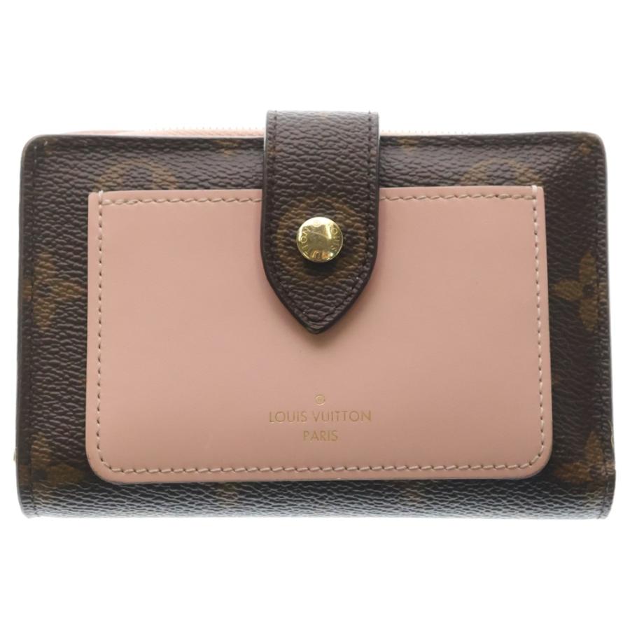 LOUIS VUITTON ルイヴィトン ポルトフォイユ ジュリエット ローズバレリーヌ コンパクトウォレット 二つ折り財布 ケース レザー×PVC M80973 ゴールド金具 LOUIS VUITTON（ルイ・ヴィトン） ポルトフォイユ ジュリエット ローズ