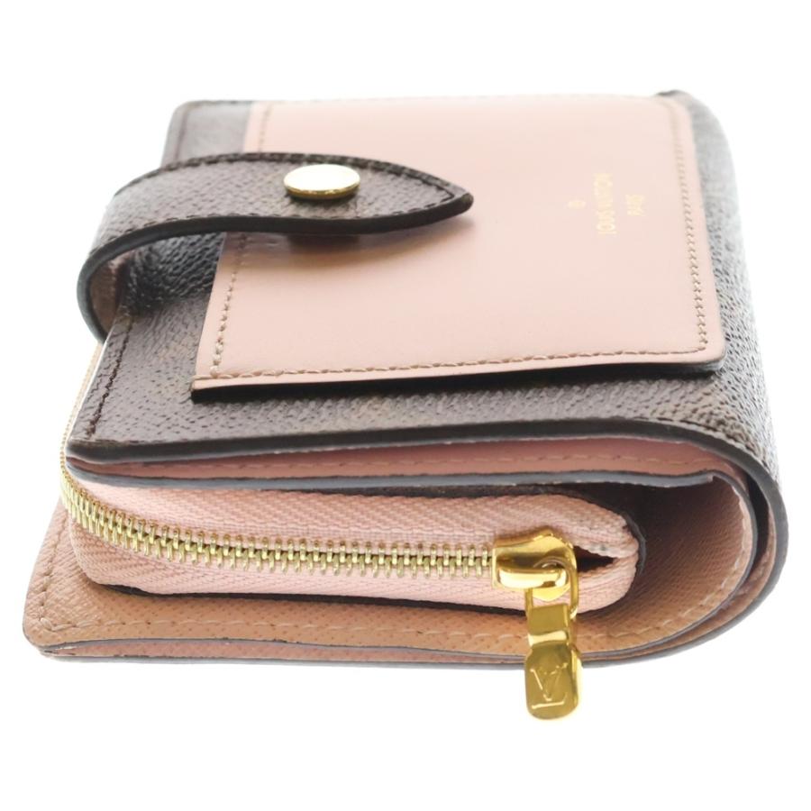 美品 LOUIS VUITTON ルイヴィトン モノグラム ポルトフォイユ ジュリエット ローズバレリーヌ ピンク ブラウン ゴールド金具 PVC M80973 折財布 コンパクトウォレット レディース 601440 【中古】 LOUIS VUITTON（ルイ・ヴィトン） ポルトフォイユ ジュリエット ローズ