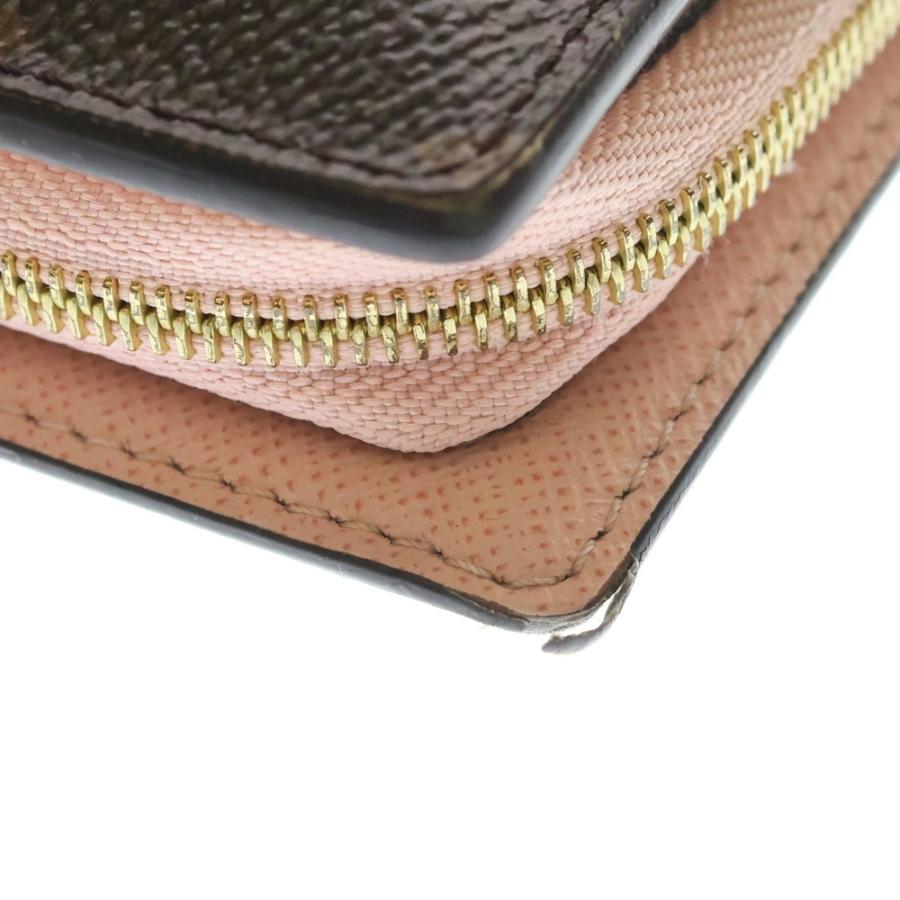 美品 LOUIS VUITTON ルイヴィトン モノグラム ポルトフォイユ ジュリエット ローズバレリーヌ ピンク ブラウン ゴールド金具 PVC M80973 折財布 コンパクトウォレット レディース 601440 【中古】 LOUIS VUITTON（ルイ・ヴィトン） ポルトフォイユ ジュリエット ローズ