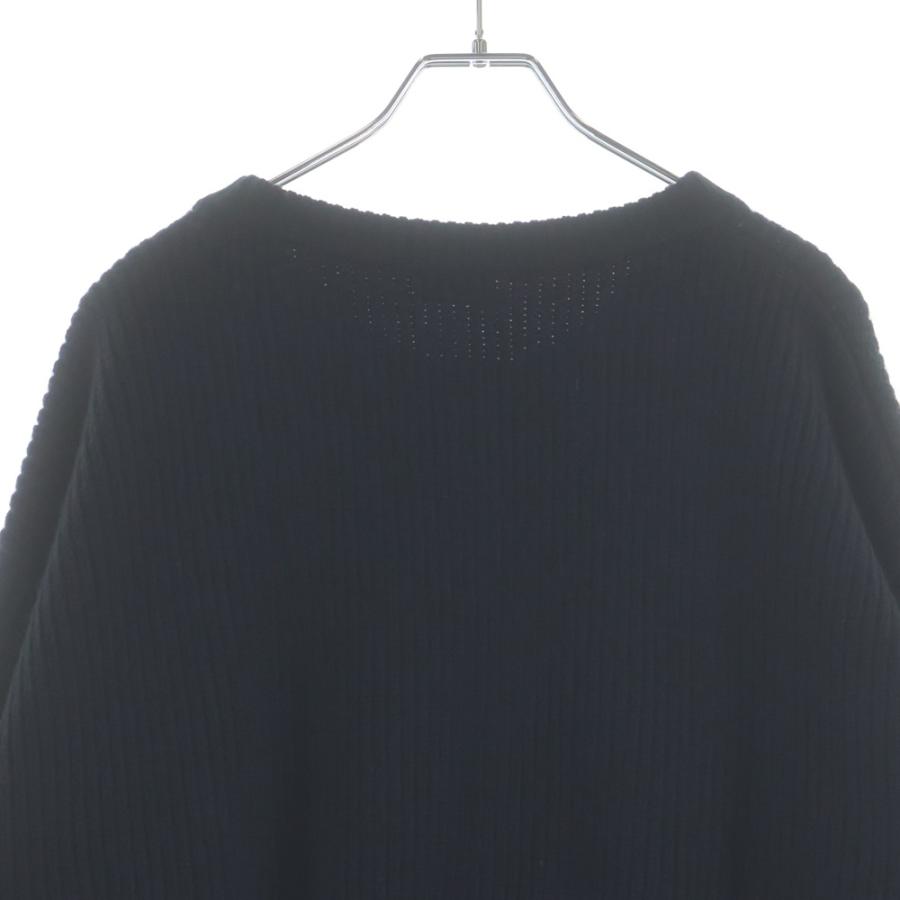 CELINE セリーヌ 21AW Embroidery Over Size Sweater ロゴエンブロイダリー オーバーサイズニットセーター ブラック 2A19R423P CELINE(セリーヌ) 21AW Embroidery Over Size Sweater ロゴエンブロイ