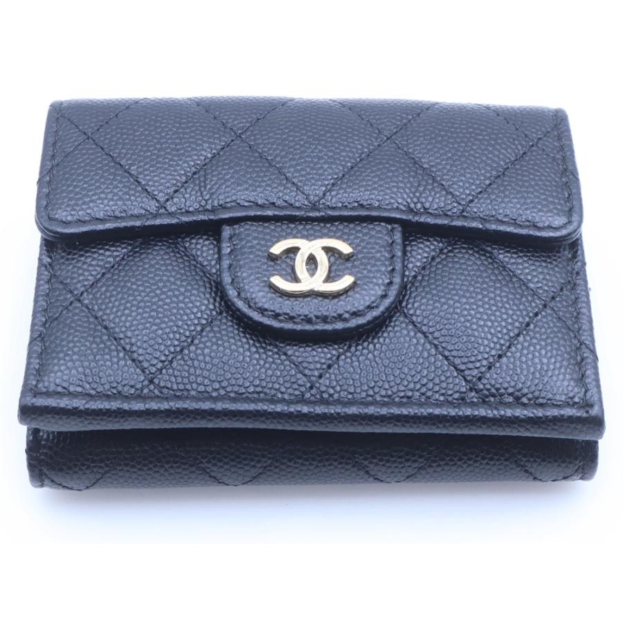 CHANEL（シャネル） マトラッセ ココマーク キャビアスキン レザー