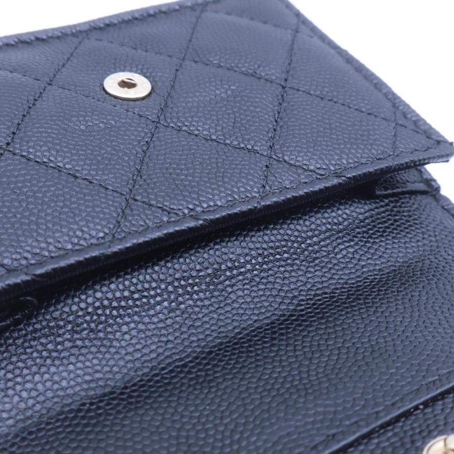 CHANEL（シャネル） マトラッセ ココマーク キャビアスキン レザー