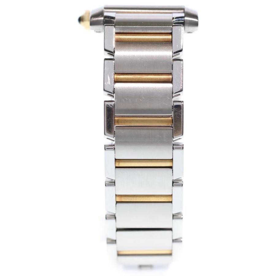 カルティエ　タンク　クォーツ　シルバー925 20M金メッキ　30mm✖️23mm Cartier（カルティエ） W51012Q4 タンクフランセーズMM アイボリー文字