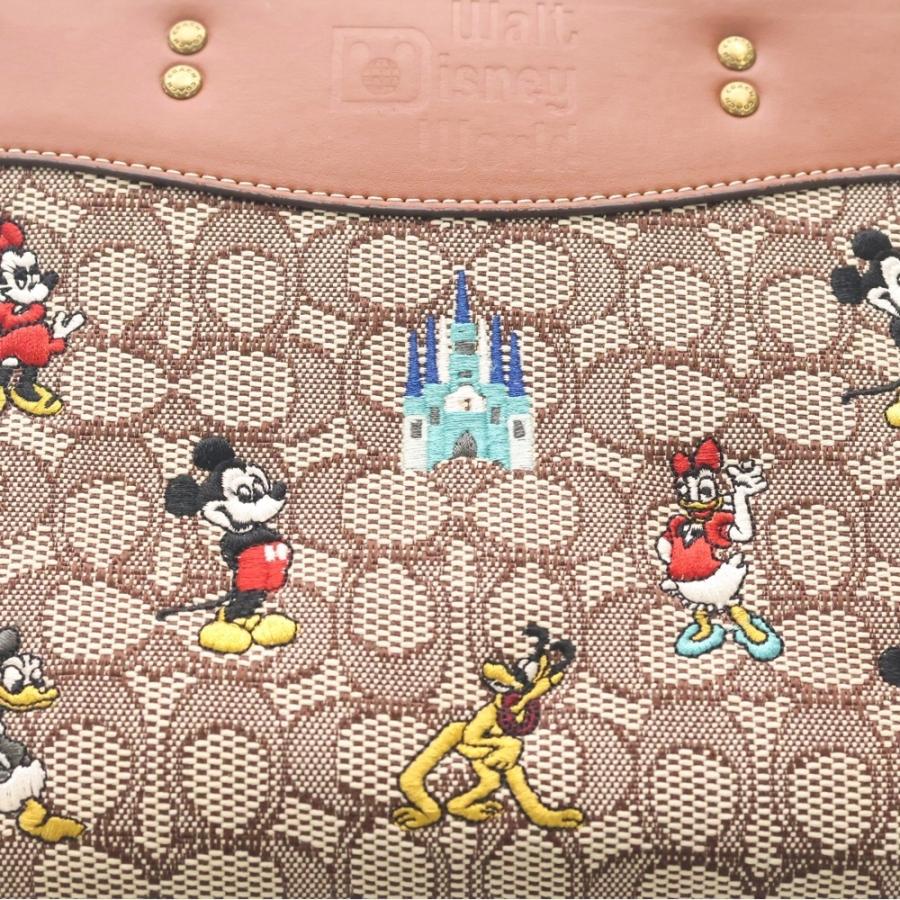 COACH（コーチ） ×Disney ローグ25 刺繍 シグネチャー 2WAY