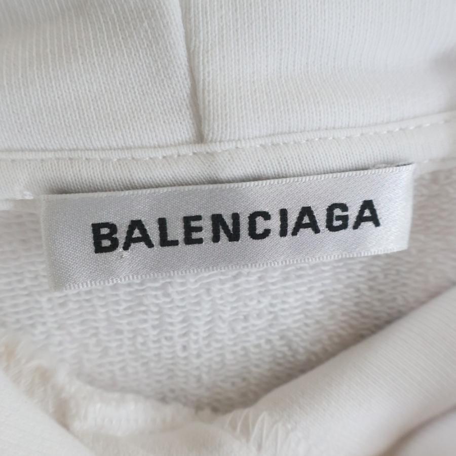 BALENCIAGA（バレンシアガ） ロゴフードプリント ルオーバーパーカー