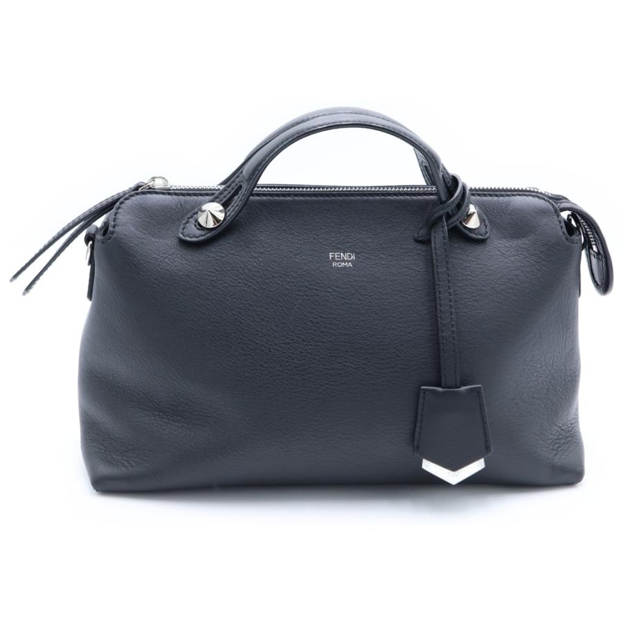 FENDI スパイラル ハンドバッグ オールレザー ブラック ヴィンテージ 黒 FENDI（フェンディ） バイザウェイ ミディアム レザー ブラック 8BL124