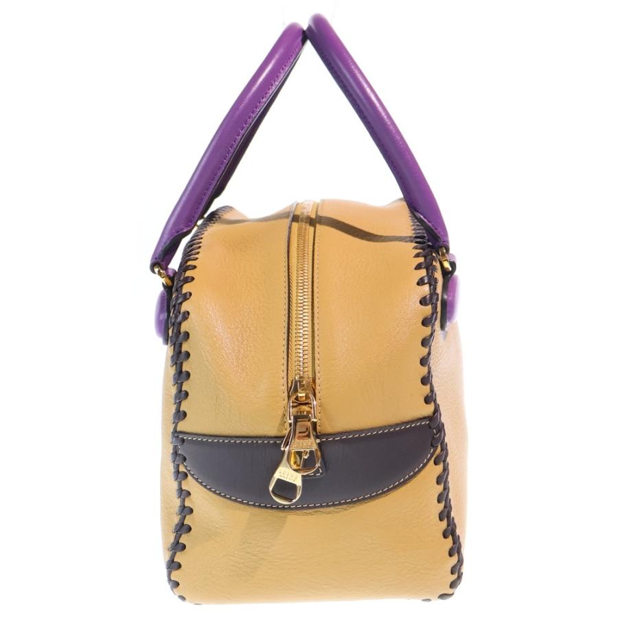 最終価格！LOEWE ロエベ アマソナ35 ハンドバッグ バイカラー カデナ LOEWE（ロエベ） アマソナ26 バイカラー ブラウン×パープル