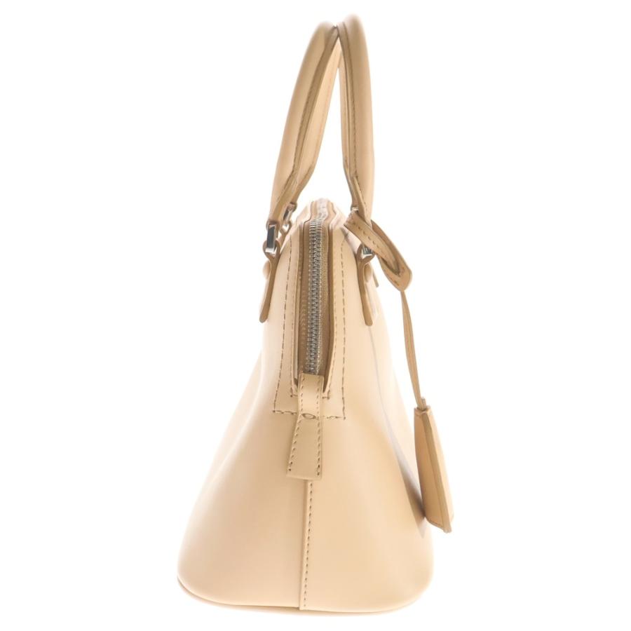 Maison Margiela メゾンマルジェラ 5AC ミニ 2WAYバッグ ショルダーバッグ ハンドバッグ ベージュ×レザー シルバー金具