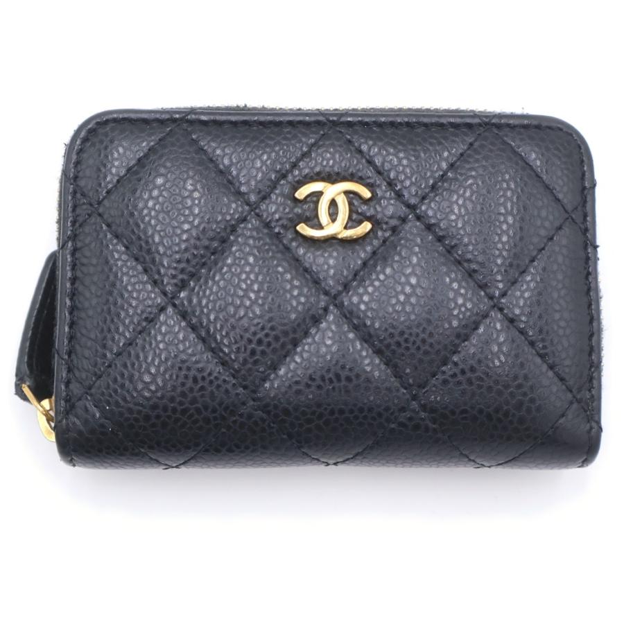 CHANEL（シャネル） マトラッセ コインケース 財布 ブラック キャビア