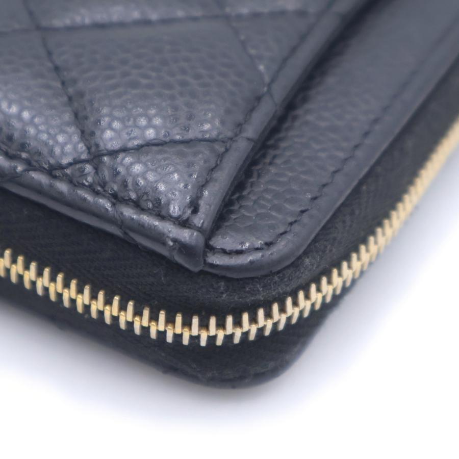 CHANEL（シャネル） マトラッセ コインケース 財布 ブラック キャビア