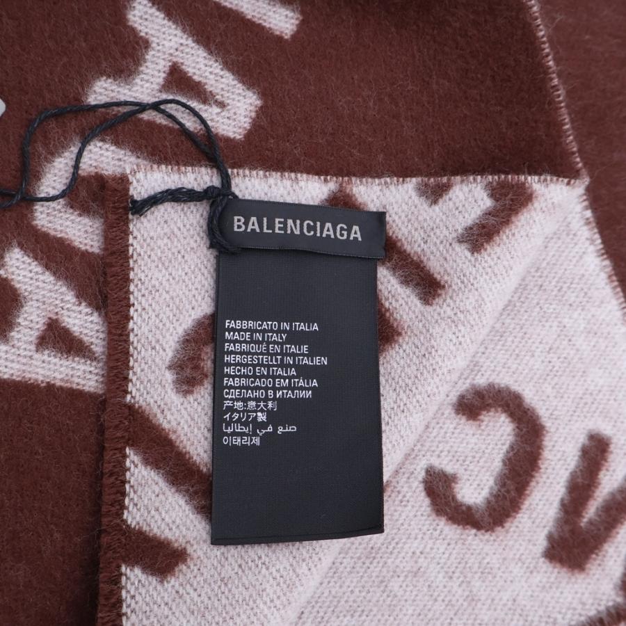 BALENCIAGA（バレンシアガ） 22AW オールオーバーロゴ ウールマフラー