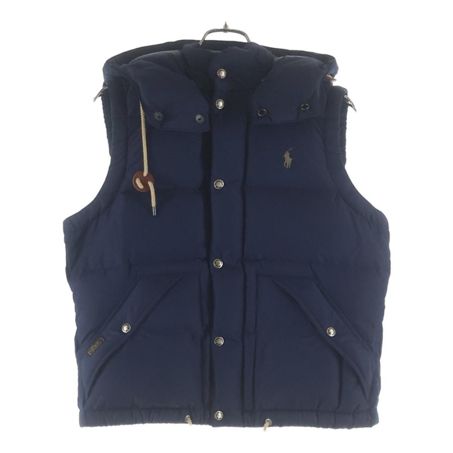 ポロラルフローレン　ダウンベスト　ポニー刺繍　定番　人気商品　ネイビー　2WAY POLO RALPH LAUREN（ポロ・ラルフローレン） ポロ ワンポイントロゴ