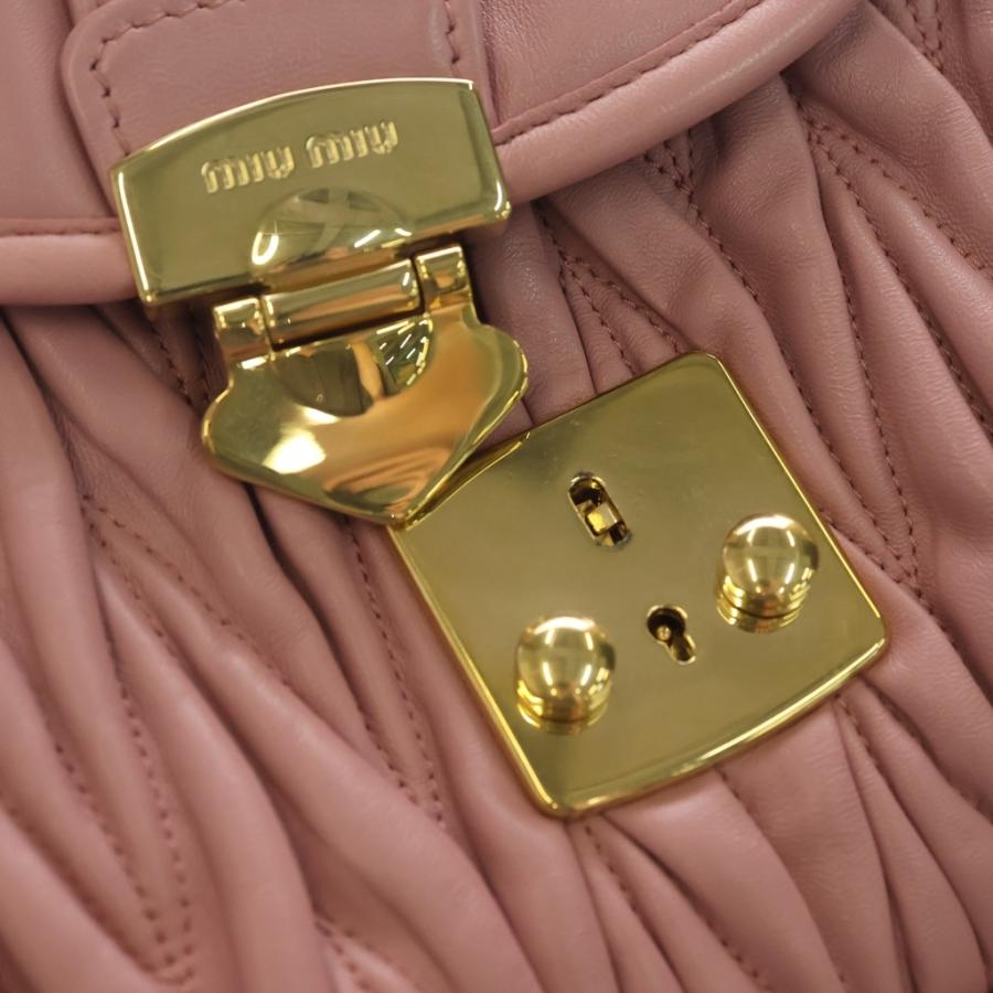 miumiu ミュウミュウ マテラッセ レザー2WAYハンドバッグ ショルダー