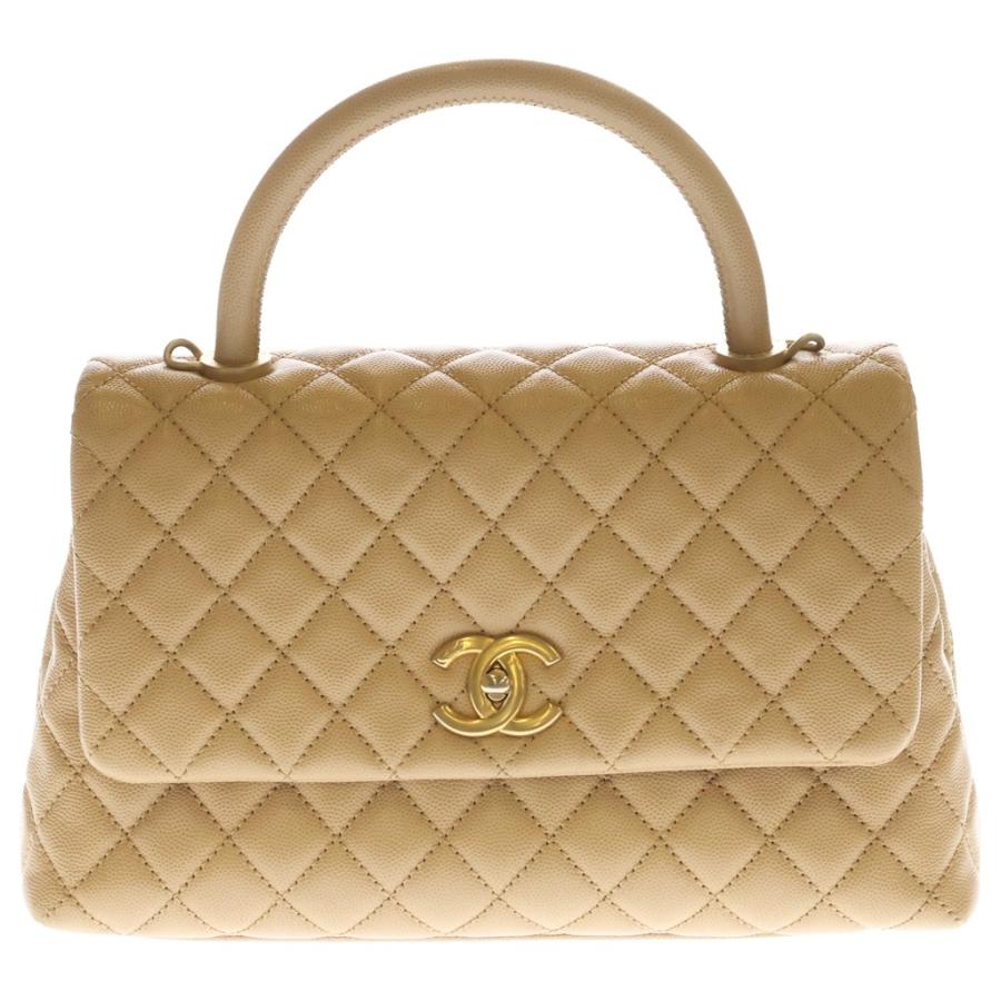 CHANEL ゴールド キルティング 2WAY ハンドバッグ・ショルダーバッグ☆ CHANEL（シャネル） ココハンドル29 マトラッセ ラージ 2WAY